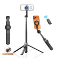 Yuxns 1.8m Extendable Double-sided Magnetic Phone Selfie Stick with Remote Auto-Open Tripod for iPhone 17/16/15 Live Streaming Vlog