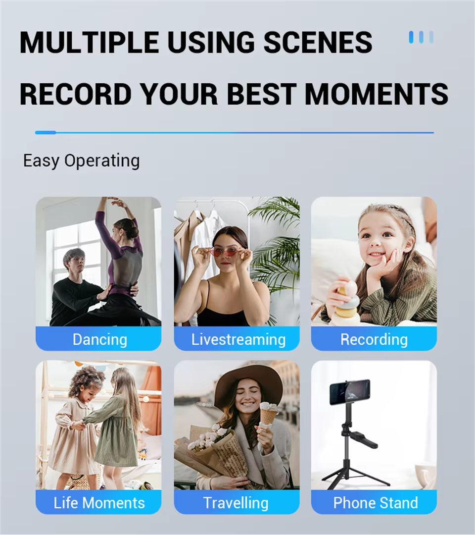 Yuxns FANGTUOSI 1750mm Wireless Selfie Stick Tripod Stand Foldable Monopod With Led Light For Smartphones Balance Steady Shooting Live