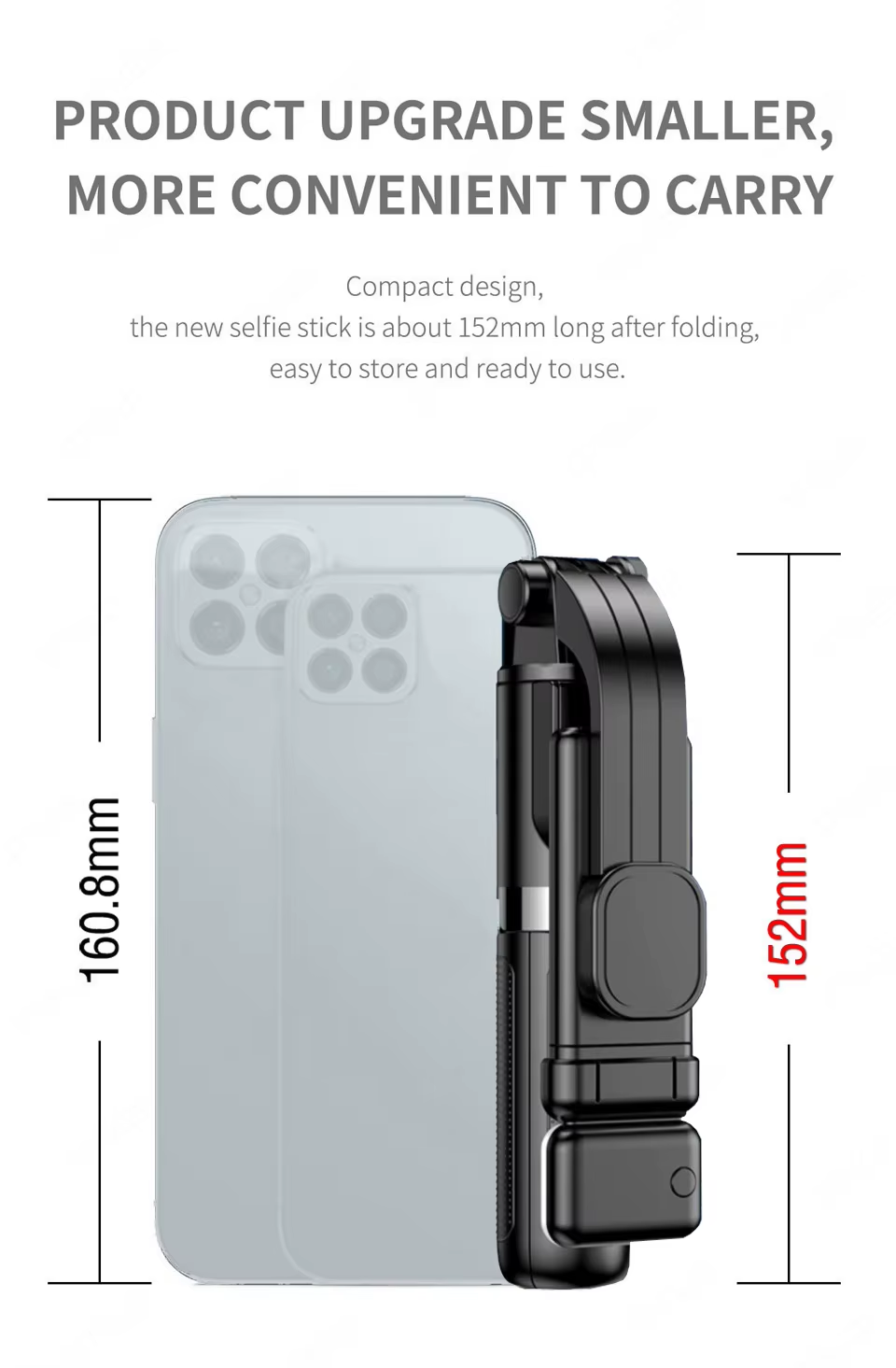 Yuxns Portable Mini Selfie Stick Led Fill Light Foldable Tripod Phone Stand Holder Support Wireless Bluetooth Remote Control Shutter