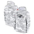 Yuxns Custom B.Ravens Player Military Hoodie Arctic Camo Salute To Service Stitched Jerseys