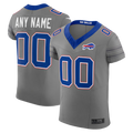 Yuxns Custom B.Bills Gray Nickel City Vapor F.U.S.E. Custom Elite Stitched Jerseys