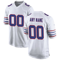 Yuxns Custom B.Bills White Alternate Game Stitched Jerseys