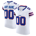 Yuxns Custom B.Bills White Vapor F.U.S.E. Elite Stitched Jerseys