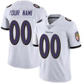 Yuxns Custom B.Ravens White Vapor F.U.S.E. Limited Stitched Jerseys