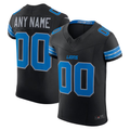Yuxns Custom D.Lions Black Alternate Vapor F.U.S.E. Elite Stitched Jerseys