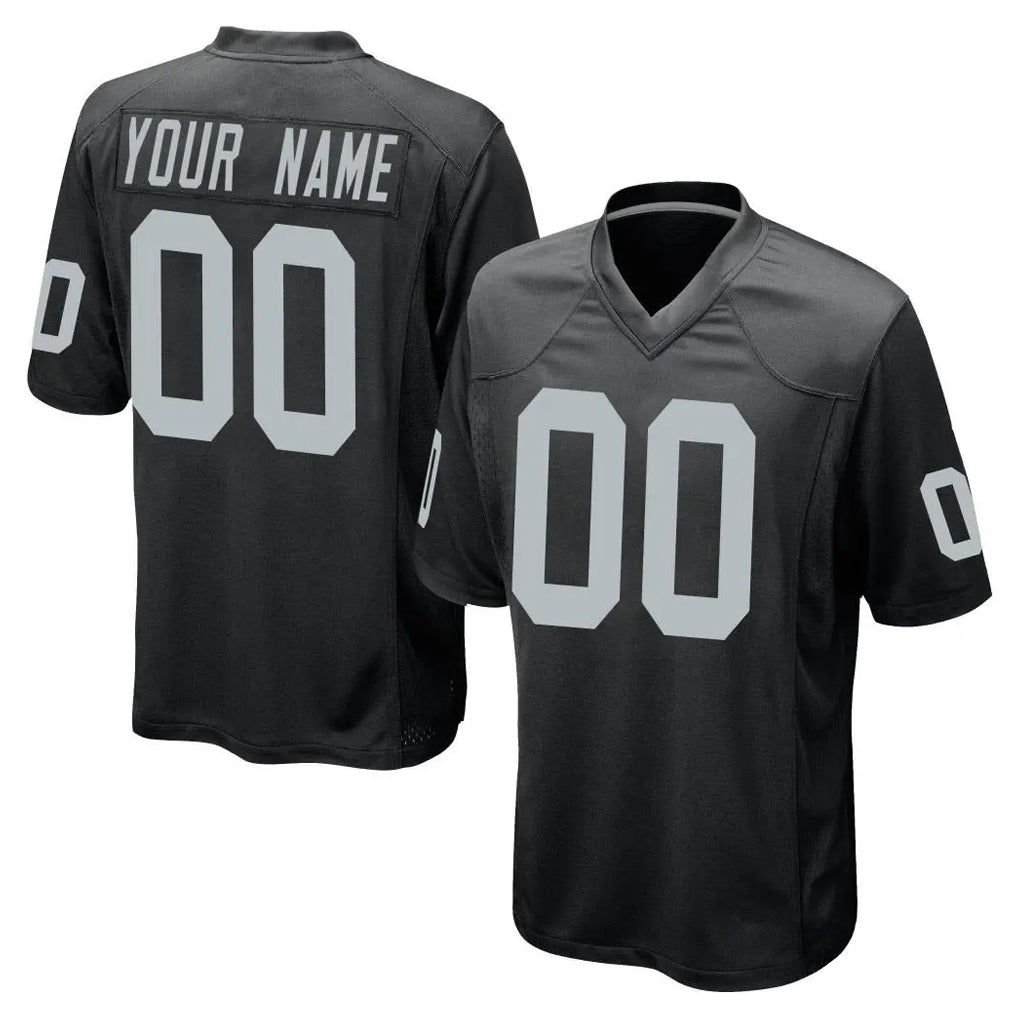 Yuxns Custom LV.Raiders Black Home Game Any Name & Numbers Stitched Jerseys