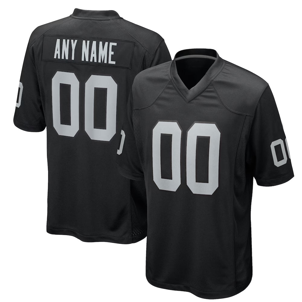 Yuxns Custom LV.Raiders Black Home GameStitched Jerseys