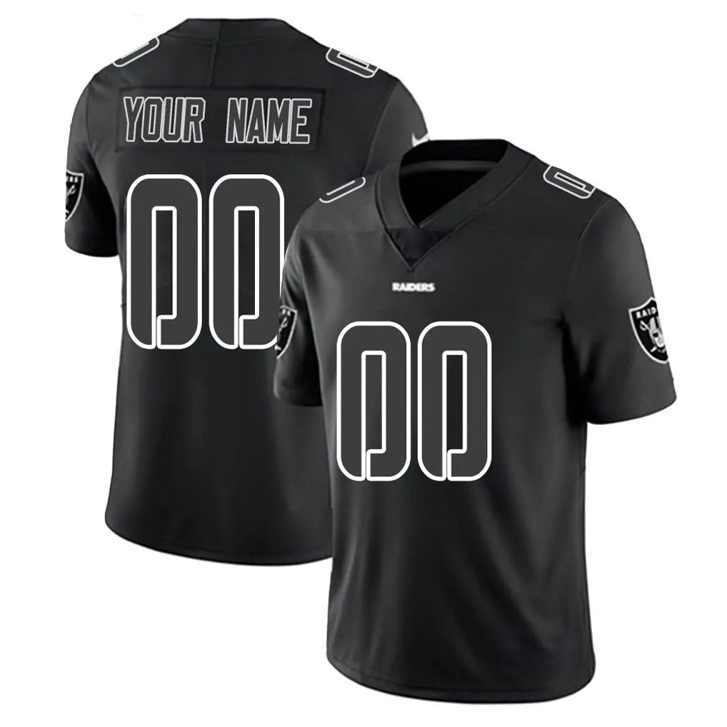 Yuxns Custom LV.Raiders Black Limited Black Impact Home Game Any Name & Numbers Stitched Jerseys