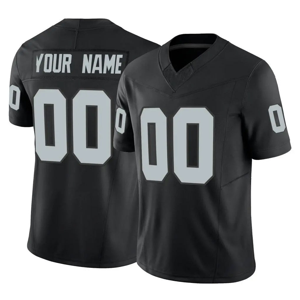 Yuxns Custom LV.Raiders Black Limited Vapor F.U.S.E. Home Game Any Name & Numbers Stitched Jerseys