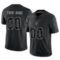 Yuxns Custom LV.Raiders Black RFLCTV Limited Stitched Jerseys