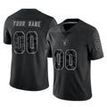 Yuxns Custom LV.Raiders Black Reflective Limited Game Any Name & Numbers Stitched Jerseys
