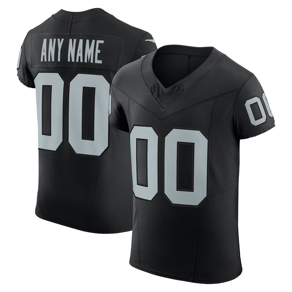 Yuxns Custom LV.Raiders Black Vapor F.U.S.E. Elite Stitched Jerseys