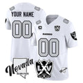 Yuxns Custom LV.Raiders White 2026 Vapor Limited 65th Anniversary Home Game Any Name & Numbers Stitched Jerseys