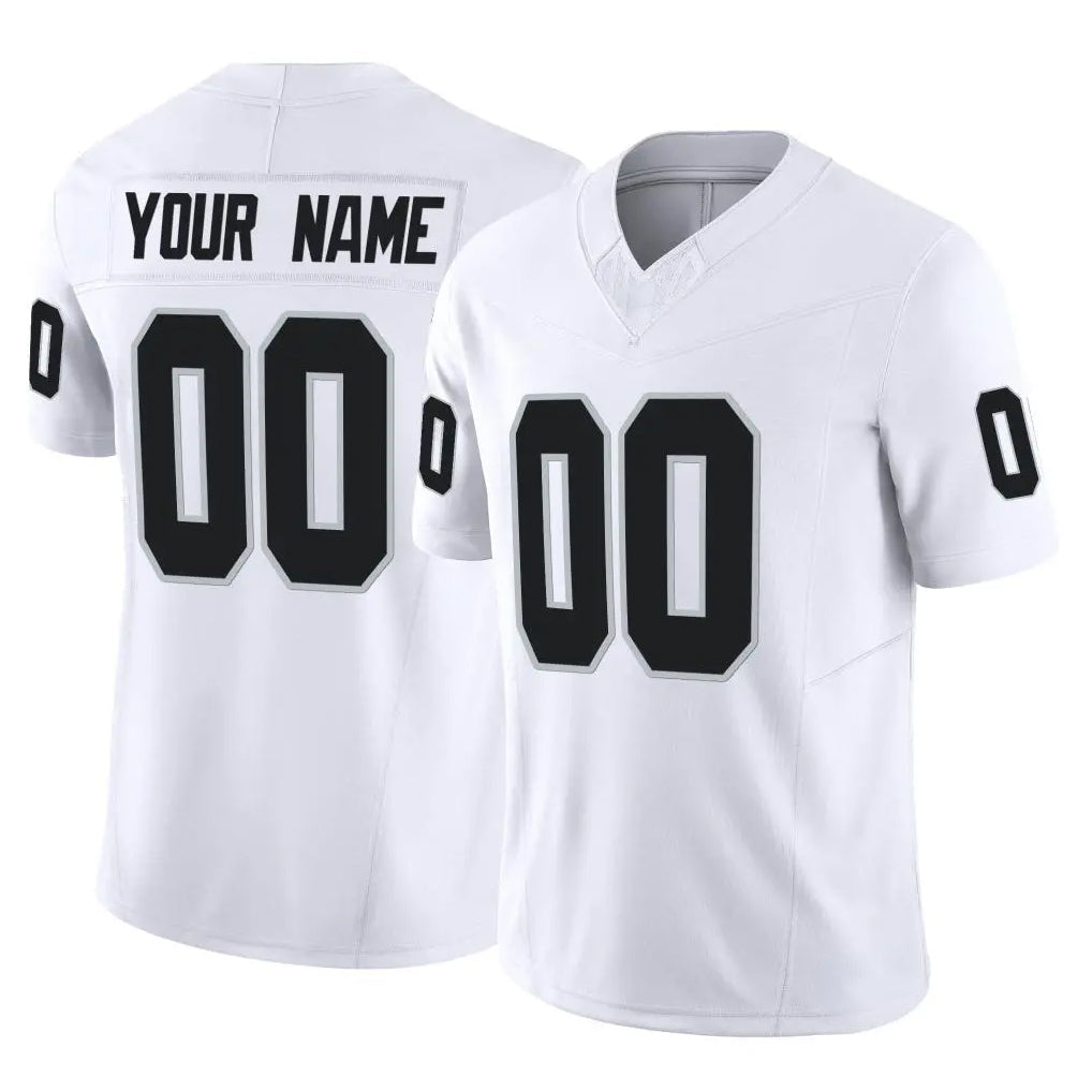 Yuxns Custom LV.Raiders White Limited Vapor F.U.S.E. Home Game Any Name & Numbers Stitched Jerseys