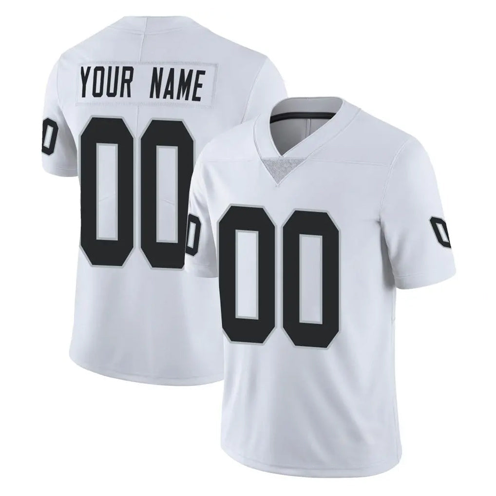 Yuxns Custom LV.Raiders White Limited Vapor Untouchable Home Game Any Name & Numbers Stitched Jerseys