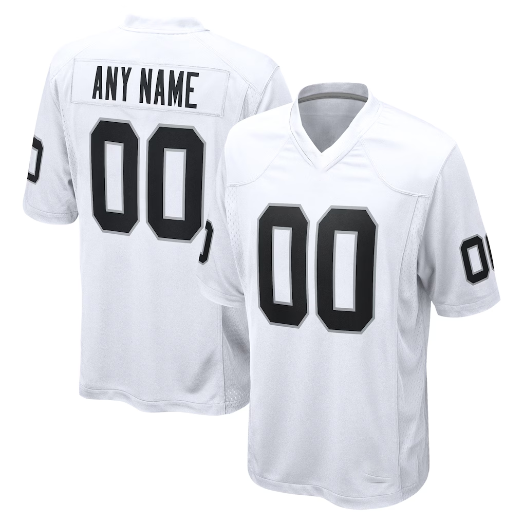 Yuxns Custom LV.Raiders White Team Stitched Jerseys