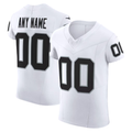 Yuxns Custom LV.Raiders White Vapor F.U.S.E. Elite Stitched Jerseys