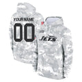 Yuxns Custom NY.Jets Arctic Camo Salute to Service Pullover Hoodies Limited Game Any Name & Numbers Stitched Jerseys