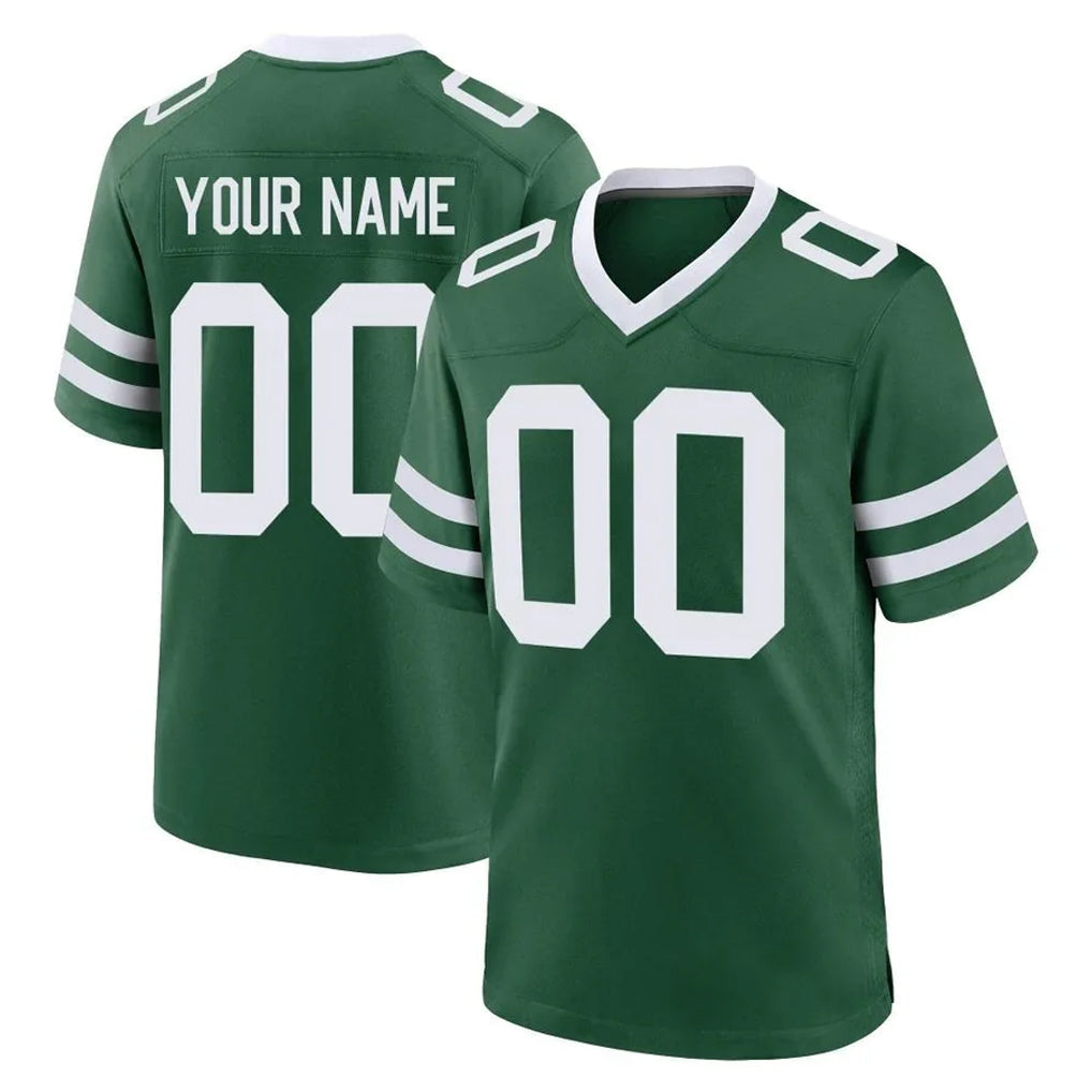 Yuxns Custom NY.Jets Green Legacy Home Game Any Name & Numbers Stitched Jerseys