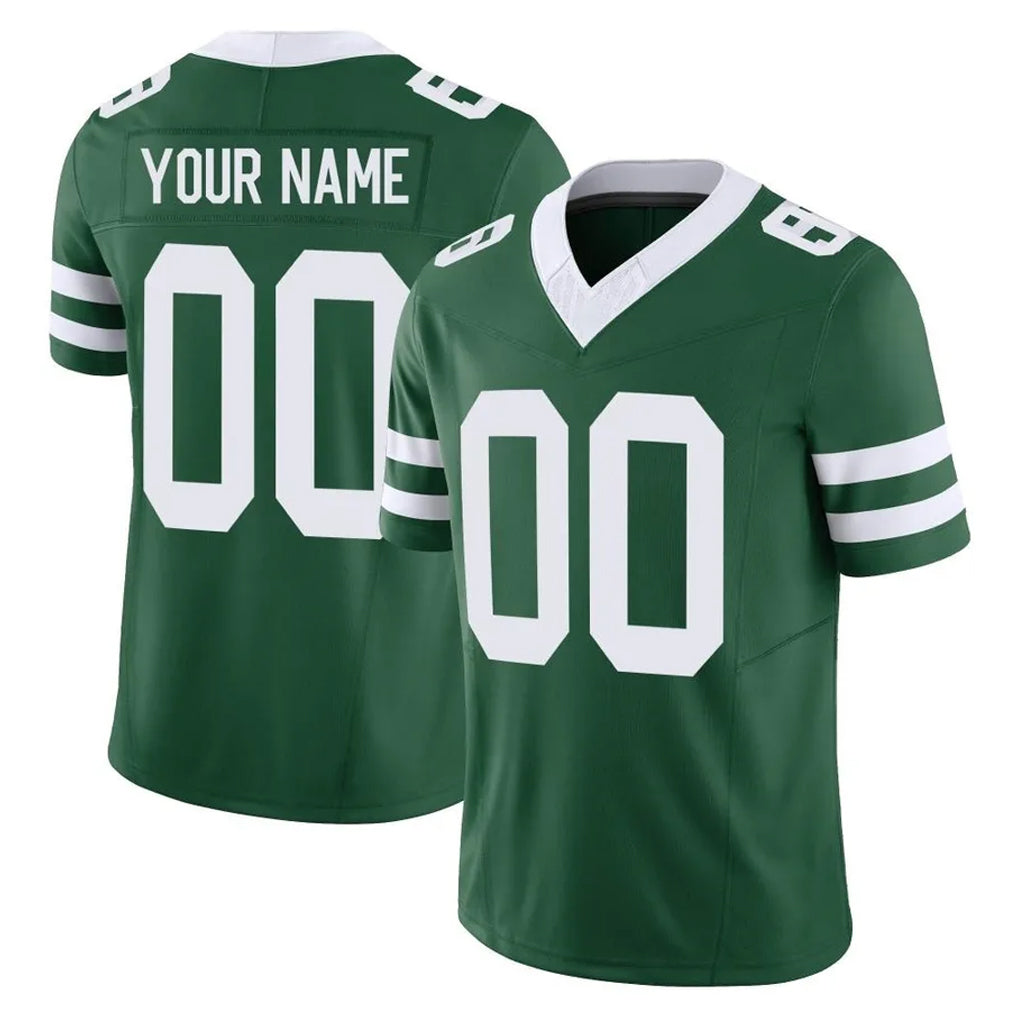 Yuxns Custom NY.Jets Green Legacy Limited Vapor F.U.S.E. Home Game Any Name & Numbers Stitched Jerseys