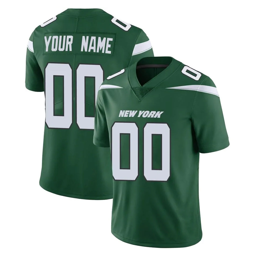 Yuxns Custom NY.Jets Green Limited Vapor Home Game Any Name & Numbers Stitched Jerseys