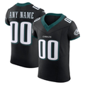 Yuxns Custom P.Eagles Black Alternate Vapor F.U.S.E. Elite Stitched Jerseys