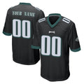 Yuxns Custom P.Eagles Black Home Game Any Name & Numbers Stitched Jerseys
