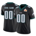 Yuxns Custom P.Eagles Black Limited Vapor F.U.S.E. Super Bowl LIX Home Game Any Name & Numbers Stitched Jerseys