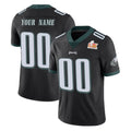 Yuxns Custom P.Eagles Black Limited Vapor Untouchable Super Bowl LIX Home Game Any Name & Numbers Stitched Jerseys
