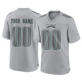 Yuxns Custom P.Eagles Gray Atmosphere Fashion Home Game Any Name & Numbers Stitched Jerseys
