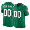 Yuxns Custom P.Eagles Green Kelly Alternate Vapor F.U.S.E. Home Game Any Name & Numbers Stitched Jerseys