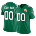 Yuxns Custom P.Eagles Green Kelly Alternate Vapor F.U.S.E. Super Bowl LIX Home Game Any Name & Numbers Stitched Jerseys
