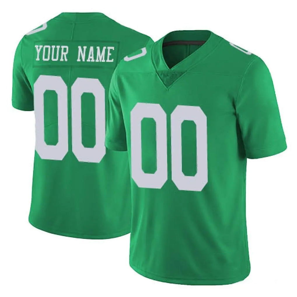 Yuxns Custom P.Eagles Green Limited Vapor Untouchable Home Game Any Name & Numbers Stitched Jerseys