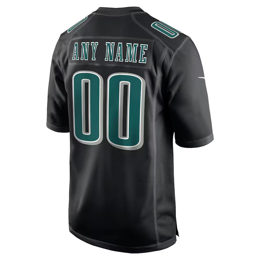 Yuxns Custom P.Eagles Midnight Black Fashion Game Stitched Jerseys
