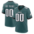 Yuxns Custom P.Eagles Midnight Green Team Stitched Jerseys