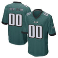 Yuxns Custom P.Eagles Team Color Green Home Game Any Name & Numbers Stitched Jerseys