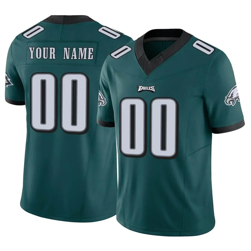 Yuxns Custom P.Eagles Team Color Green Limited Vapor F.U.S.E. Home Game Any Name & Numbers Stitched Jerseys