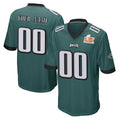 Yuxns Custom P.Eagles Team Color Green Super Bowl LIX Home Game Any Name & Numbers Stitched Jerseys