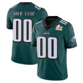 Yuxns Custom P.Eagles Team Color Green Vapor Untouchable Super Bowl LIX Home Game Any Name & Numbers Stitched Jerseys