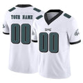 Yuxns Custom P.Eagles White Limited Vapor F.U.S.E. Home Game Any Name & Numbers Stitched Jerseys