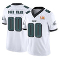 Yuxns Custom P.Eagles White Limited Vapor F.U.S.E. Super Bowl LIX Home Game Any Name & Numbers Stitched Jerseys