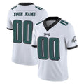 Yuxns Custom P.Eagles White Limited Vapor Untouchable Home Game Any Name & Numbers Stitched Jerseys