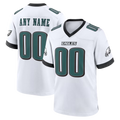 Yuxns Custom P.Eagles White White Game Stitched Jerseys