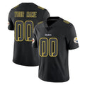 Yuxns Custom P.Steelers Black Impact Limited Home Game Any Name & Numbers Stitched Jerseys