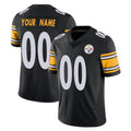 Yuxns Custom P.Steelers Black Limited Vapor Untouchable Home Game Any Name & Numbers Stitched Jerseys