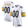 Yuxns Custom P.Steelers White Home Game Stitched Jerseys