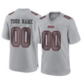 Yuxns Custom SF.49ers Gray Atmosphere Fashion Home Game Any Name & Numbers Stitched Jerseys