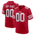 Yuxns Custom SF.49ers Red Game Home Any Name & Numbers Stitched Jerseys