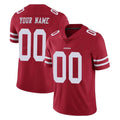 Yuxns Custom SF.49ers Red Limited Vapor Untouchable Home Game Any Name & Numbers Stitched Jerseys