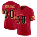 Yuxns Custom SF.49ers Red Rivalries Vapor Limited Home Game Any Name & Numbers Stitched Jerseys